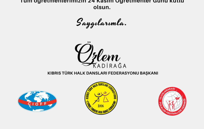 24 Kasım Öğretmenler Günü Kutlu Olsun