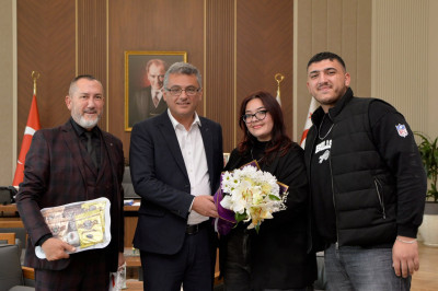 CIOFF Kuzey Kıbrıs&rsquo;tan Cumhurbaşkanı Tufan Erh&uuml;rman&rsquo;a Anlamlı Ziyaret